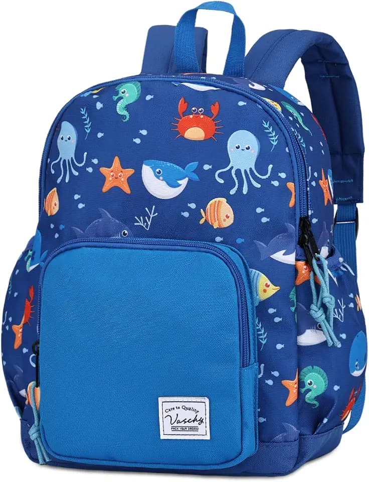 VASCHY Preschool Backpack Toddler Kids Cute Lightweight Water Resistant