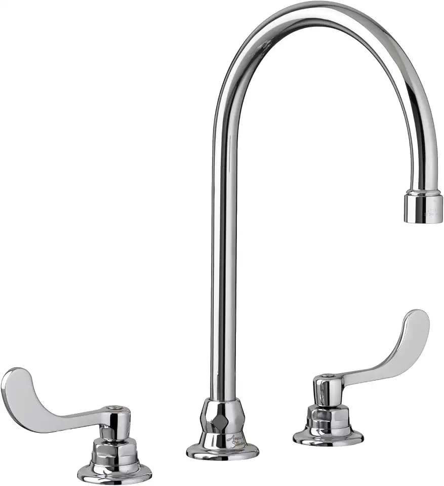 American Standard 6540278.002 Monterrey 8" Widespread 8" Gooseneck Spout Bathroom Faucet with Flexible Under-Body, Polished Chrome