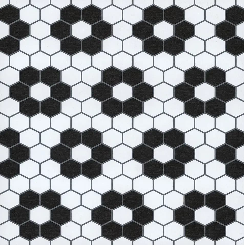 FloorPops Black Biscotto Peel & Stick Floor Tiles, FP3931