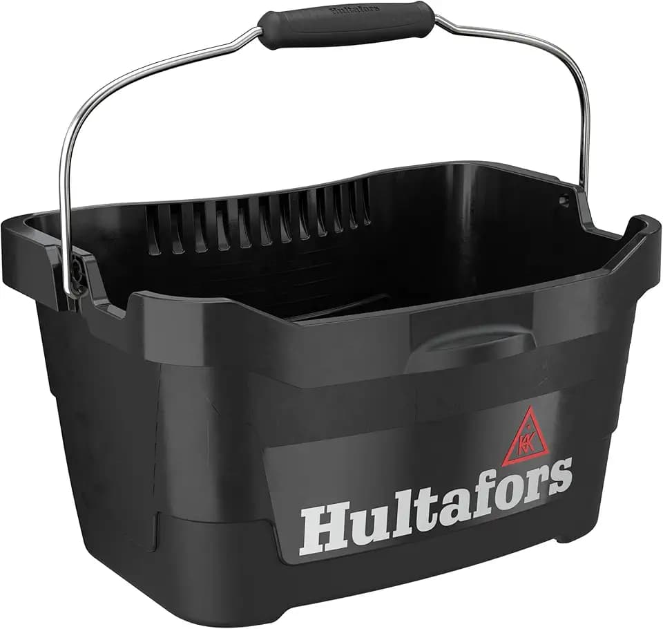 Hultafors Werkzeugeimer 15 Liter I I Hält bis zu 100kg I Ergonomisch geformter ultrastabiler Baueimer I Made in Sweden I 590101