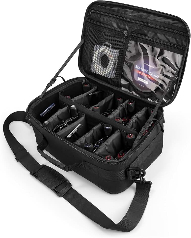 KastKing ReelTrove Fishing Reel Storage Case, Water-Resistant Fishing Bag