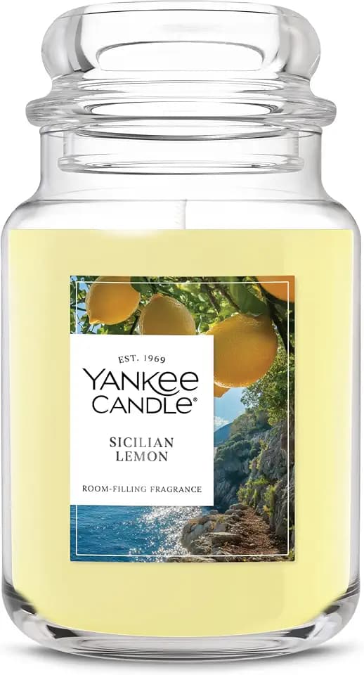 Yankee Candle Sicilian Lemon Scented Candle, 22oz Large Jar