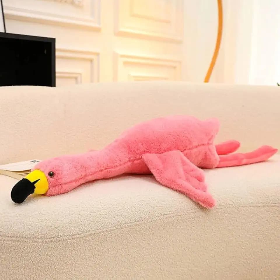 Pink Flamingo Plush Pillow Stuffed Animal - 34 Inch Ultra Soft & Cute Flamingo Gift, Huggable Stress Relief for Bedroom, Office, Car, for Kids, Adults, Girls(Pink)