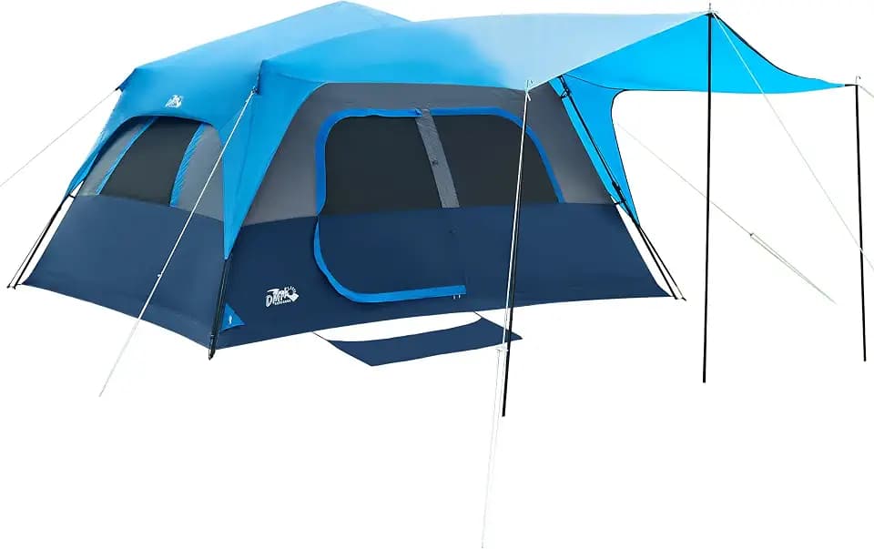 DMH OUTDOORS 8 Person Instant Tents for Camping with Porch Easy Setup 60s