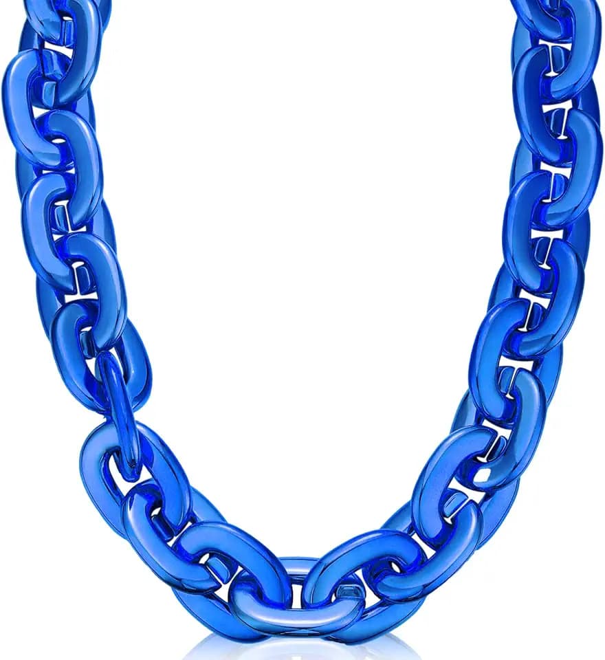 Remuuly Halloween Plastic Chain Necklace Chunky Hip Hop