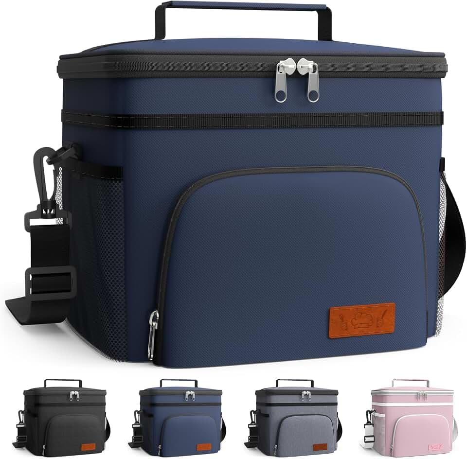 HOTOR Insulated Lunch Box Men Women Leak-Proof Cooler Lunch Bag 15L