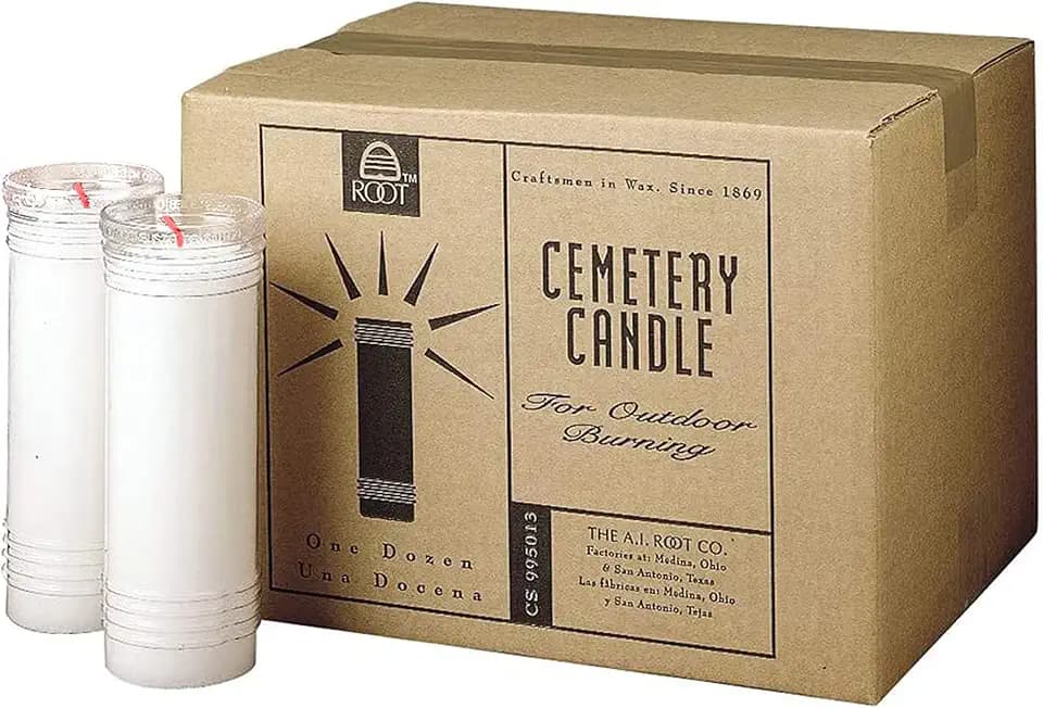 Root Candles Prayer Candles Clear Plastic 5-7-Day Prayer Candle, 12-Count