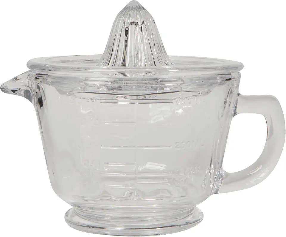 Now Designs Glass Citrus Reamer - Durable, Easy-to-Clean Juicer for Fresh Citrus