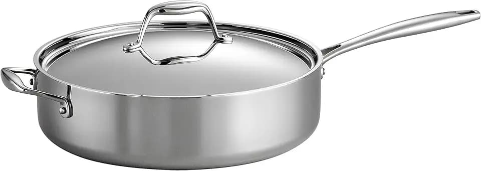 Tramontina Signature Tri-Ply Clad Stainless Steel 6-Quart Saute Pan