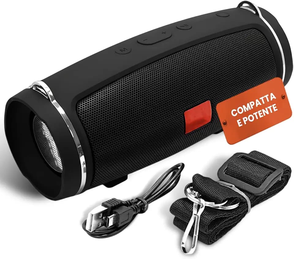tempo di saldi Bluetooth-Lautsprecher, wasserdicht, Mini-Stereo-Lautsprecher mit Freisprecheinrichtung und Mikrofon