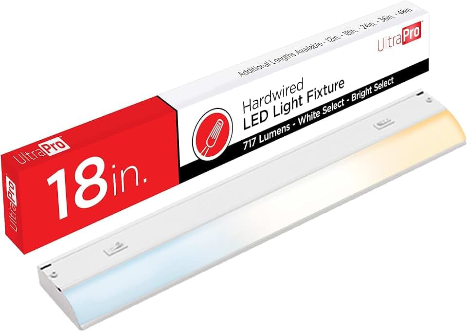 UltraPro 18 Inch Hardwired Under Cabinet Light, Dimmable 717 Lumens
