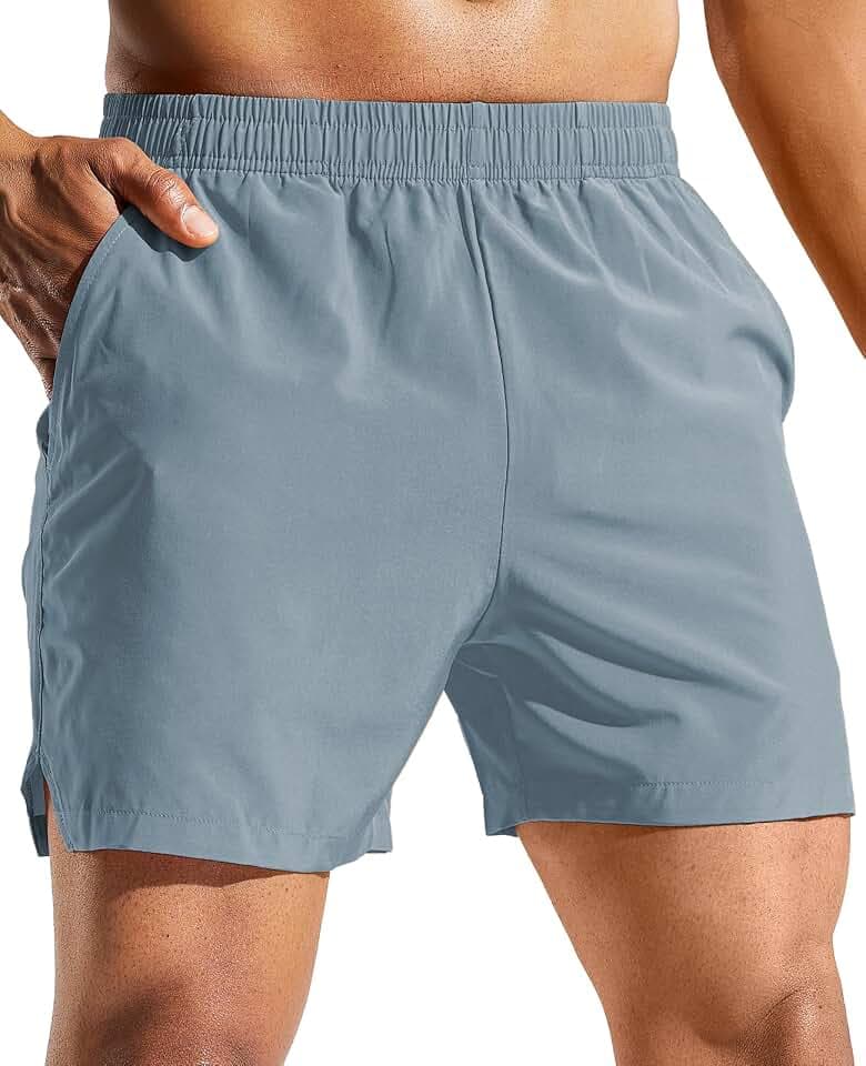 MIER Men's 5" Running Shorts Dry Fit Lightweight Athletic Gym Workout