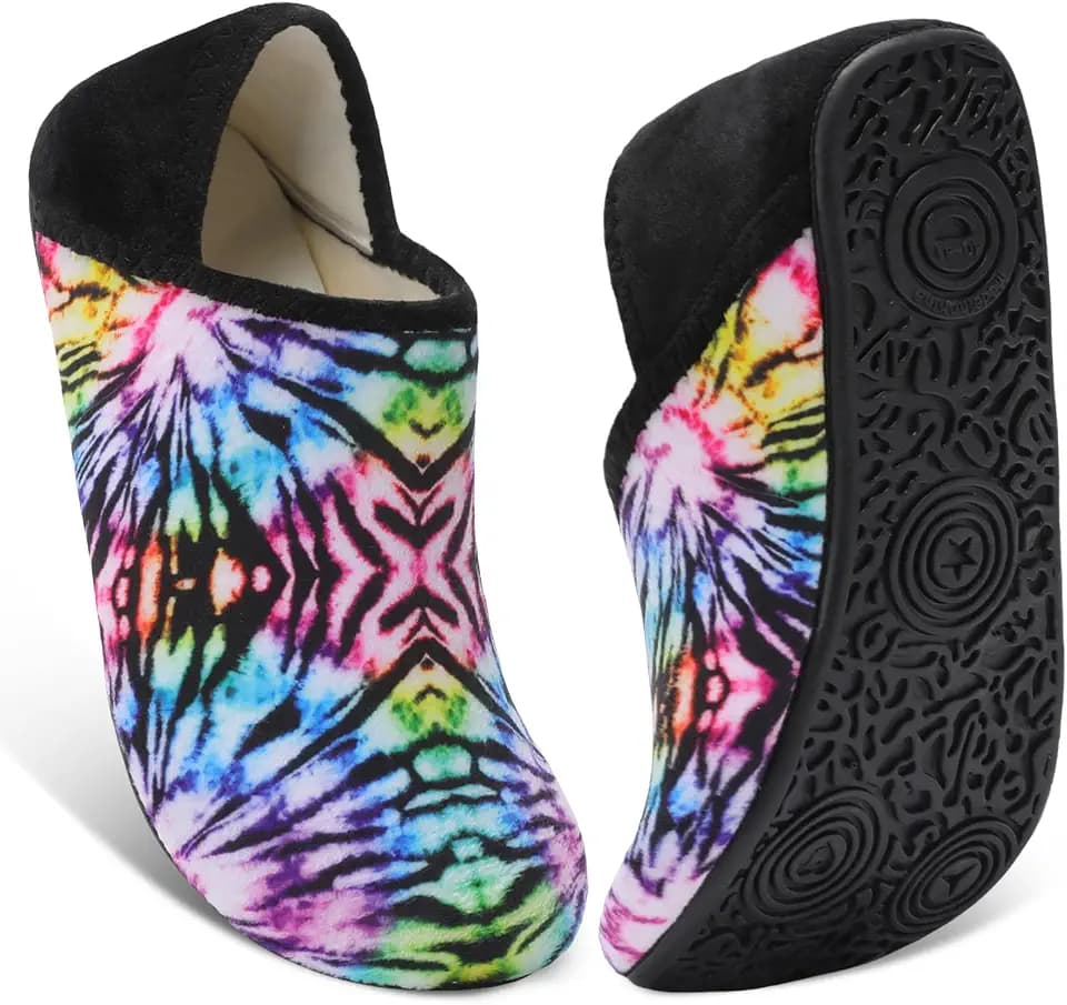 XIHALOOK Slippers for Women Men Cozy House Shoes Slip on Indoor Barefoot