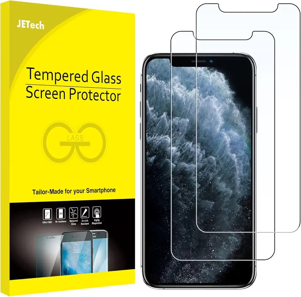 JETech Schutzfolie für iPhone 11 Pro Max/Xs Max, 2 Stück