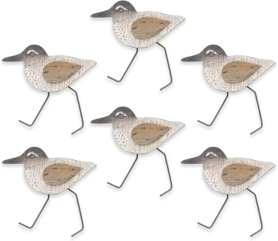 T.I. Design Sandpipers Set of Six (Beach Junk)
