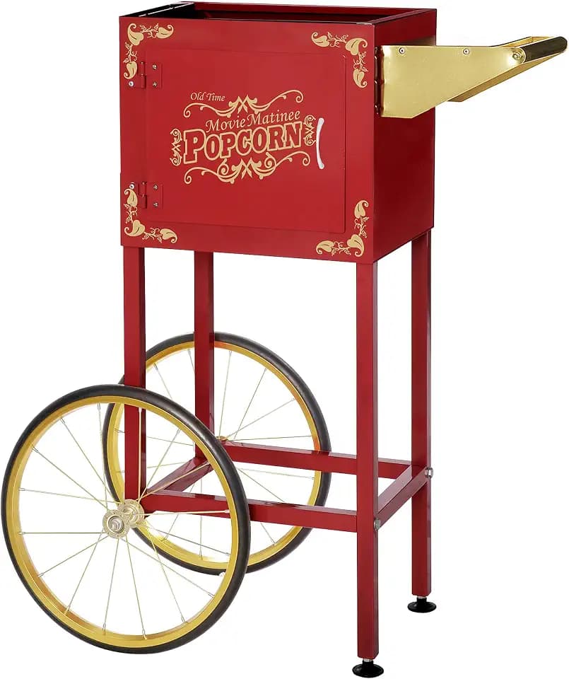 Great Northern Popcorn Matinee 8oz Popcorn Cart Only, Red