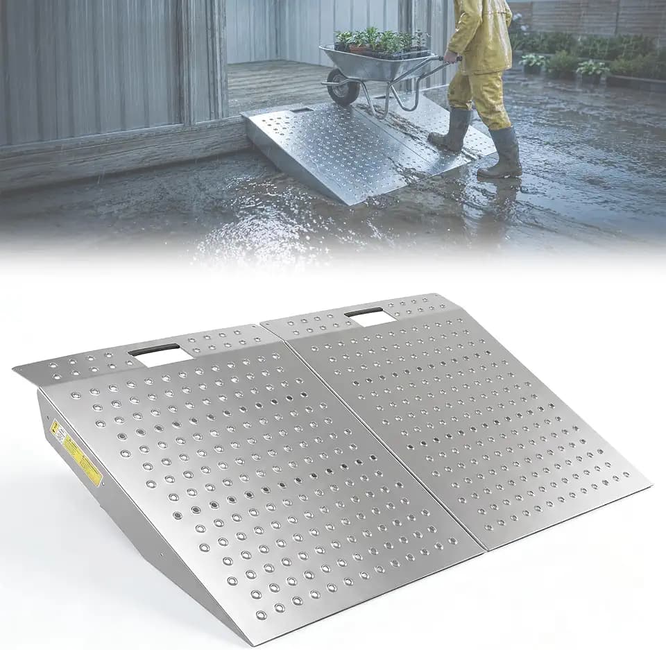 Shed Ramp 1500lbs Steel for Riding Mower ATV Motorcycle
