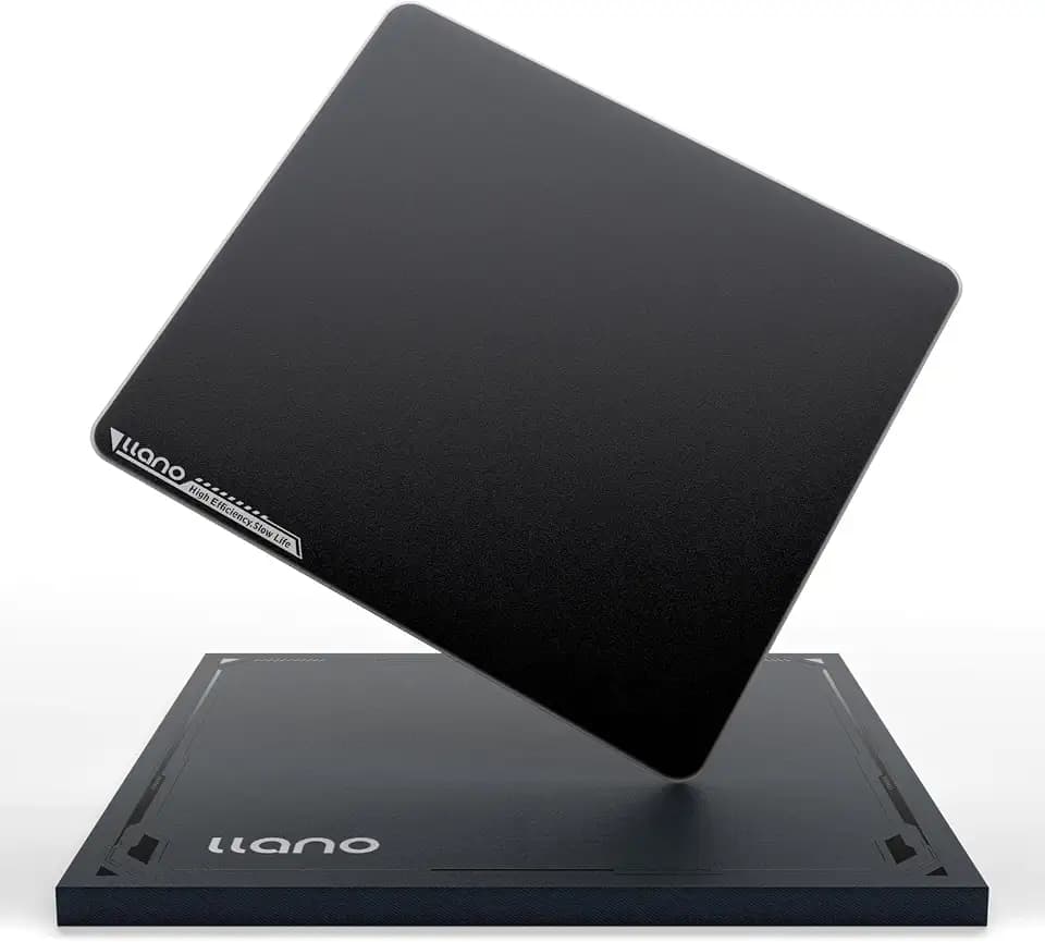 llano MP001 Gaming Glass Mousepad Tempered Glass Mouse Mat 17.7”x15.8”