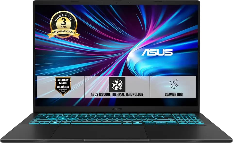 Asus V16 Gaming V3607VP-RP028WS 16 Zoll WUXGA Laptop (Prozessor Intel Core 7 240H bis 5,2 GHz, 32 GB DDR5, 1 TB SSD, NVIDIA GeForce RTX 5070 8GB GDDR7, Windows 11 Home) – Tastatur AZERTY