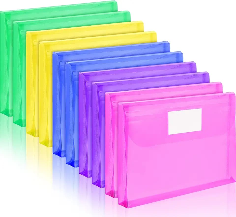 Forvencer Binder Pocket, 4X Regular Capacity, 10 Pack Super Heavyweight