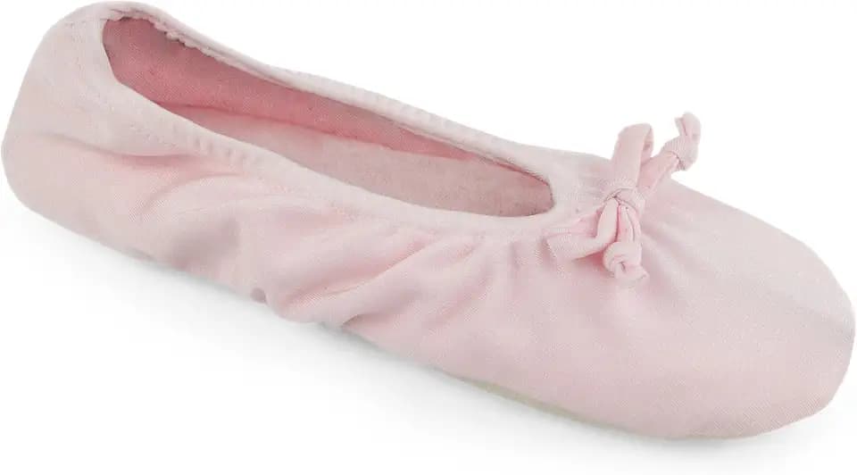 MUK LUKS womens Women's Stretch Satin Ballerina SlipperSlipper