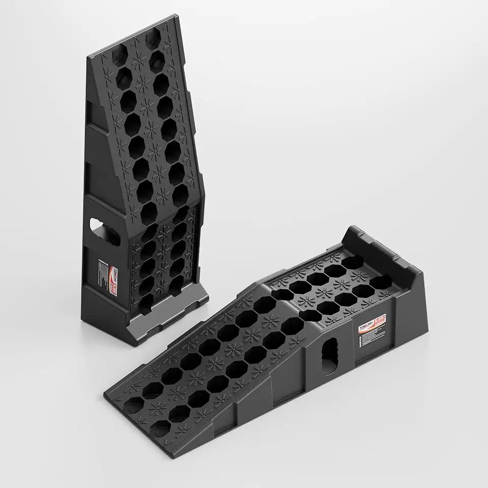 16000lb Car Ramps for Oil Changes,11.1" Max Wide Path for SUV&Truck