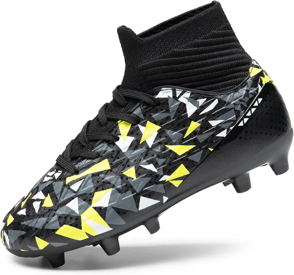 DREAM PAIRS Boys Youth High Top Football Cleats
