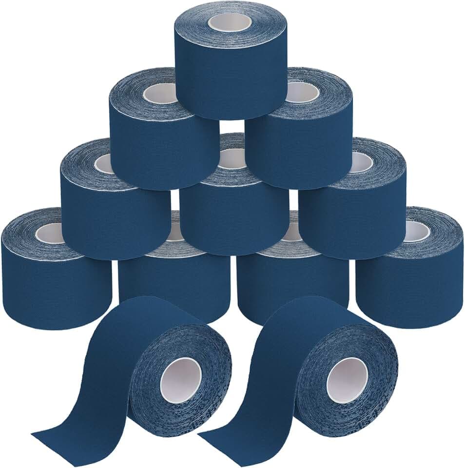 BB Sport Kinesiologie Tape Dunkelblau 12 Rollen 5 m x 5 cm Physio Sport Set