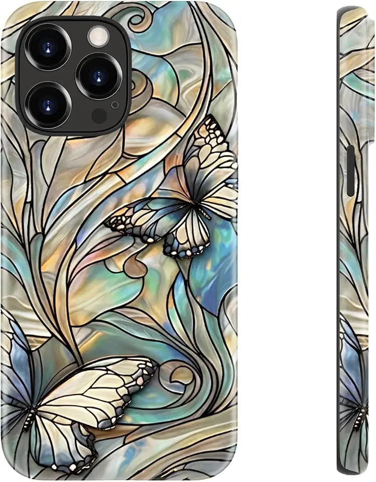 LUHOURI for iPhone 15 Pro Case, Wireless Charging Compatible