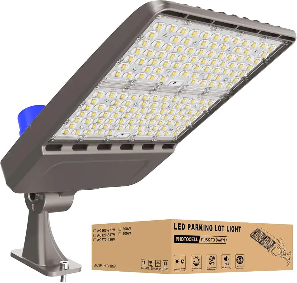 LED Parking Lot Light 400W 56000LM 5000K, Commercial Outdoor Area Lighting