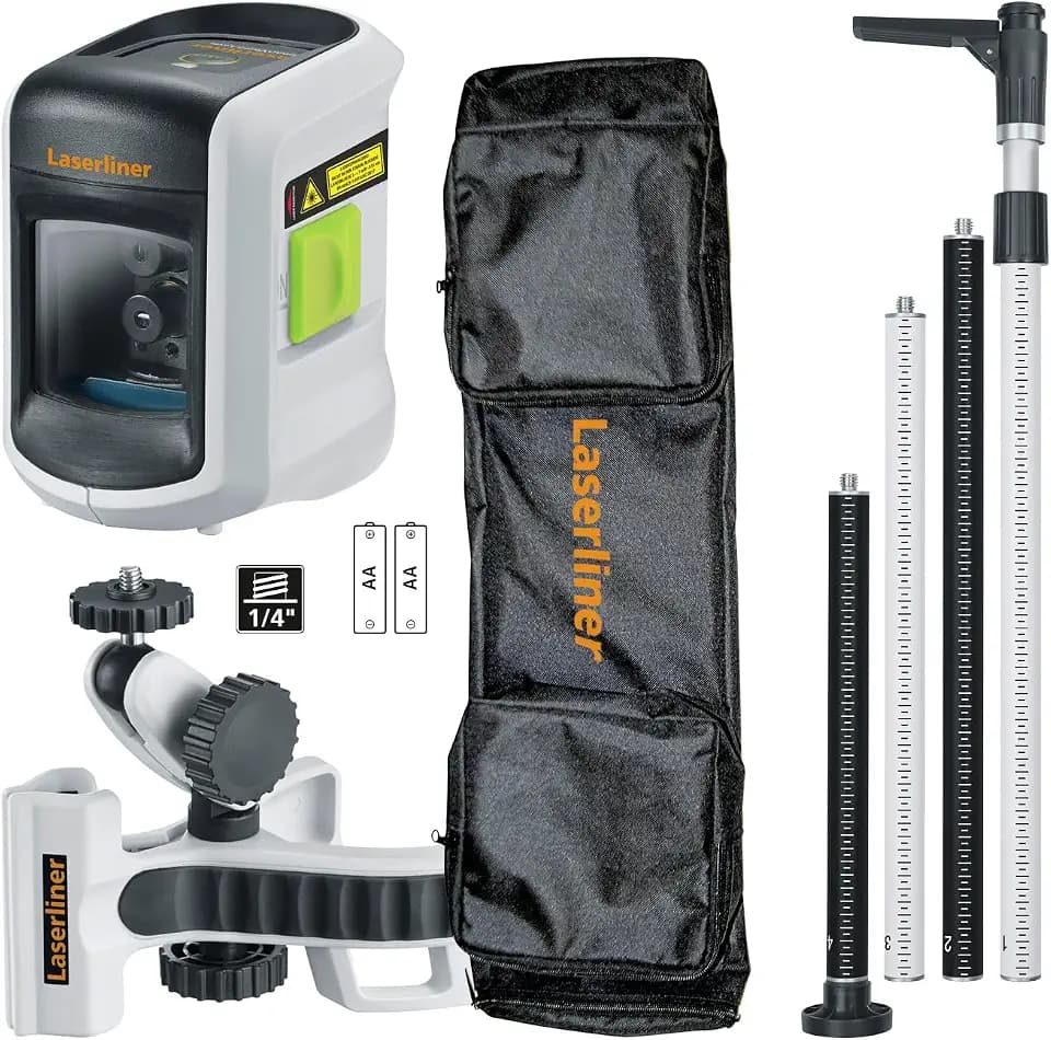 Laserliner Kreuz-Linienlaser Grün mit 270 cm Stativ, SmartVision-Laser Set