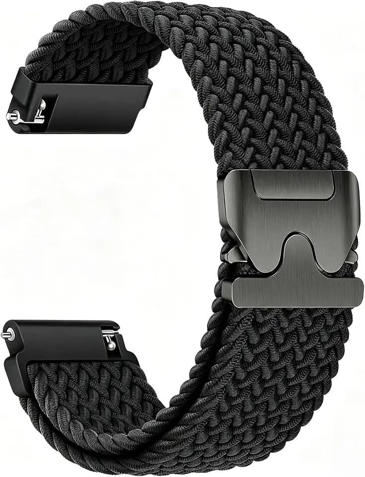 18mm 19mm 20mm 22mm Gewebte Nylon Armband für Garmin/ID205L/Galaxy/Amazfit//Coros,Nylon Sport Armband unisex