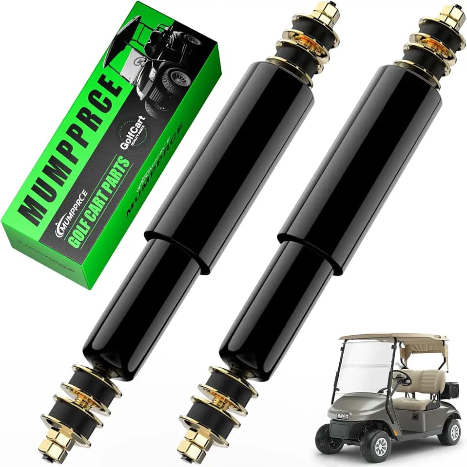 EZGO TXT Shocks, Golf Cart Front and Rear Shock Absorbers for EZGO TXT & Medalist 1994-Up Gas & Electric Models, Replaces OEM# 76418-G01, 70248-G01, 70324-G01, 76419-G01, 2 PCS