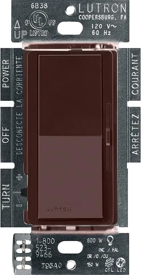Lutron Diva LED+ Dimmer Switch, Paddle Dimmer, Single Pole/3-way
