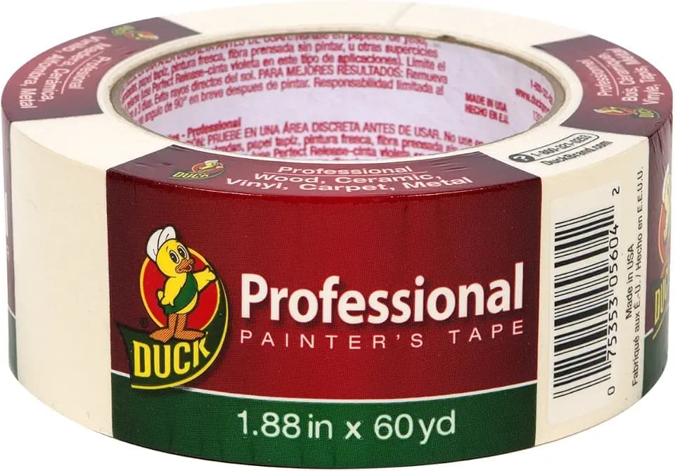 Duck Brand Professional Painter's Tape, 1.88 Inches by 60 Yards, Beige