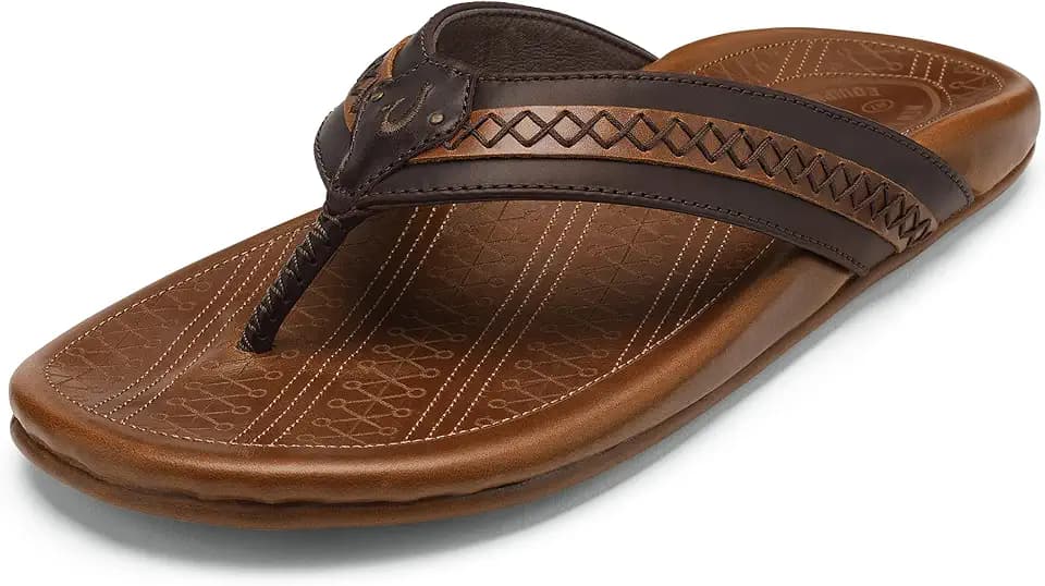 OluKai Mea Ola Nu'u Men's Sandals, New Heights Jason & Travis Kelce Collab