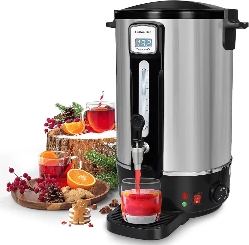 Commercial Coffee Urn 50 Cup Stainless Steel Coffee Maker