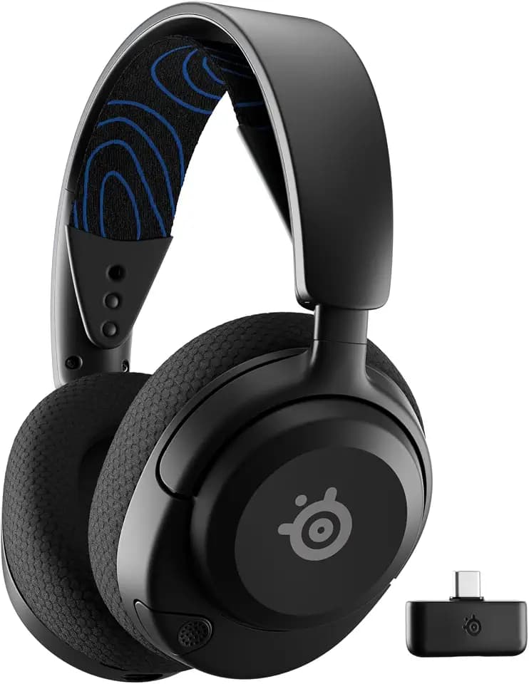 SteelSeries Arctis Nova 5P Wireless Multi-System Gaming Headset — Neodym-Magnettreiber — 100+ Audio-Voreinstellungen — 60 HR Akku — 2,4 GHz oder BT — ClearCast Gen2.X Mikrofon — PS5, PS4, PC, Switch,
