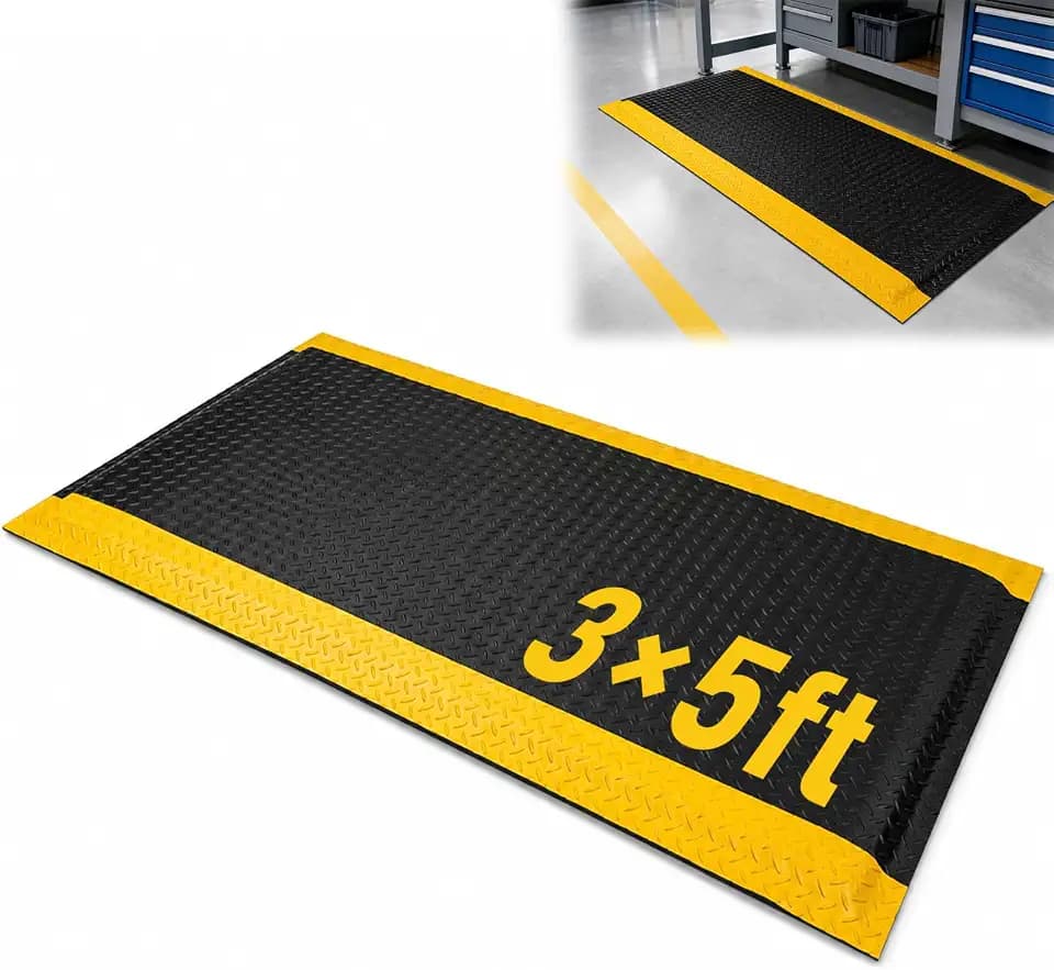 3' x 5' Industrial Anti Fatigue Mats, 15/16" Thick