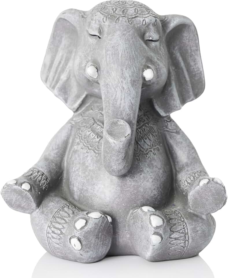 5.5 Inch Zen Meditation Elephant Statue