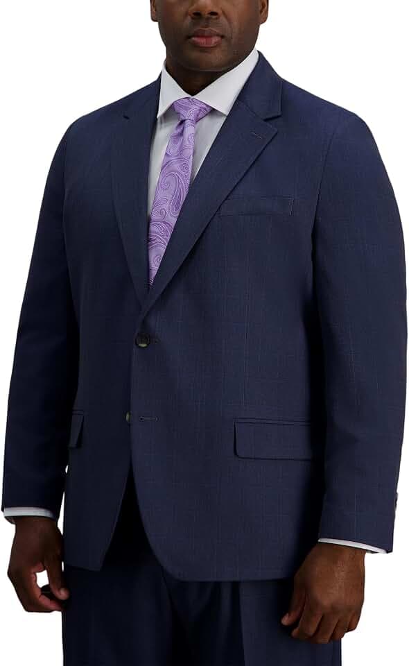 Haggar Men's Jmh Premium Stretch Tailored Fit Suit Separate Pants and Jackets (Big & Tall Sizes)