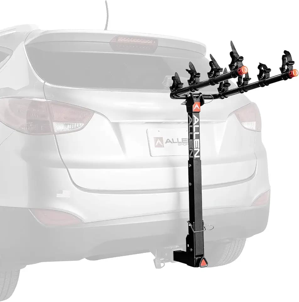 Allen Sports Deluxe Quick Install 4-Bike Hitch Rack, Model 1540RR , Black