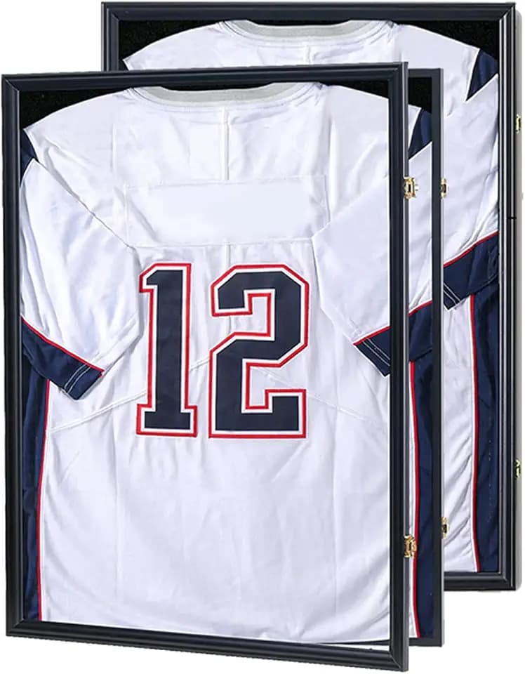 Sports Jersey Frame Display case for 2XL Football Jersey Display,2PC