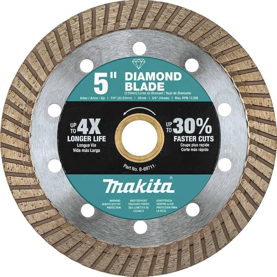 Makita B-69711 5" Diamond Blade, Turbo, General Purpose