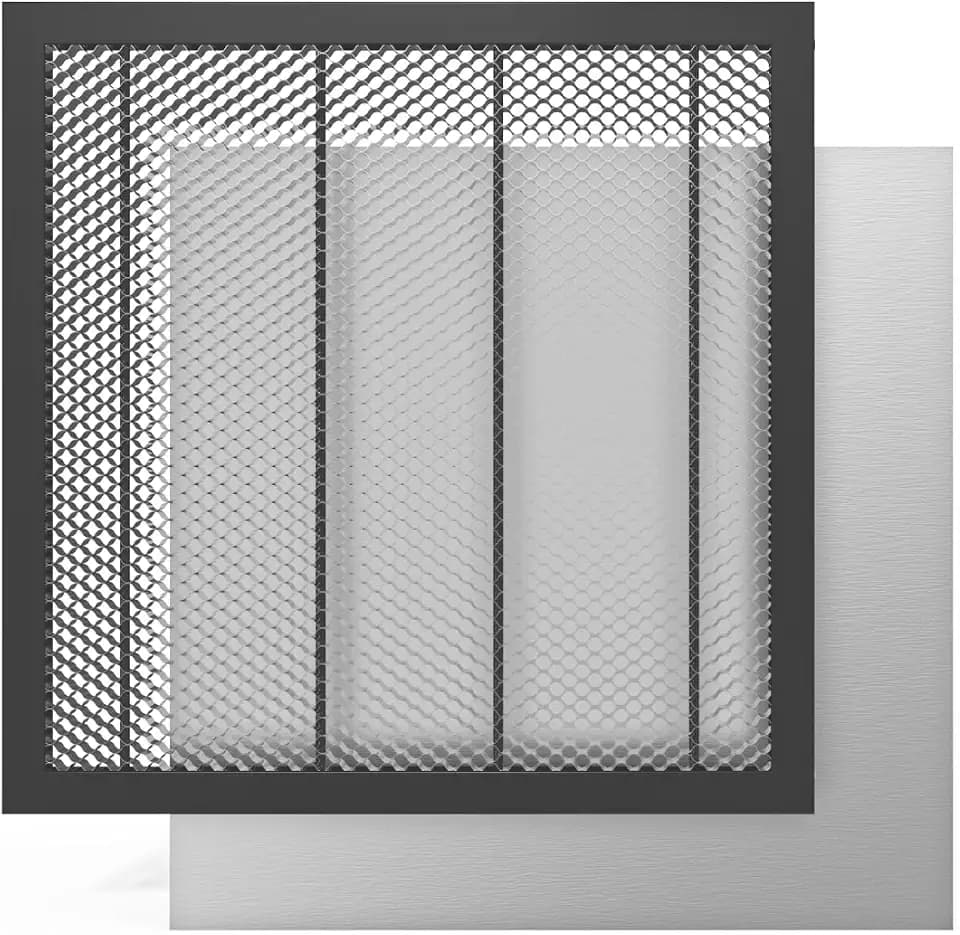 TOOCAA 400x400mm Honeycomb Laser Bed with Aluminum Panel Area 15.7" x 15.7" Desktop Laser Engraver Working Table for CNC CO2 Laser Cutter & Most Engraver Machine,Heat Dissipation,Smoke Ventilation
