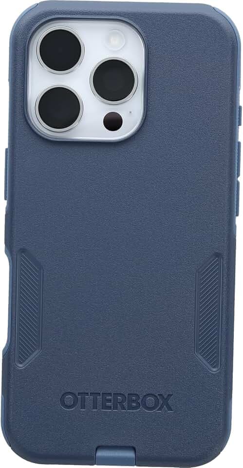 OtterBox iPhone 16 Pro Commuter Series Case - Baby Blue Jeans, Thin & Protective iPhone Case, Dual-Layer, Impact Absorbing iPhone Case