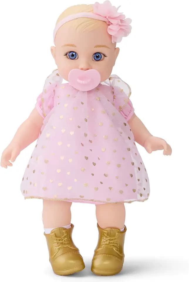 FAO Schwarz 14" Cuddle Baby Doll, Pacifier & Accessories, Blonde Hair
