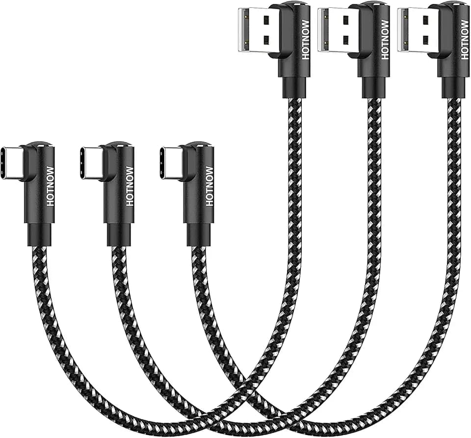 Kurzes USB C Kabel Rechteckiger Winkel 30cm 3 Stücke,Ladekabel USB C