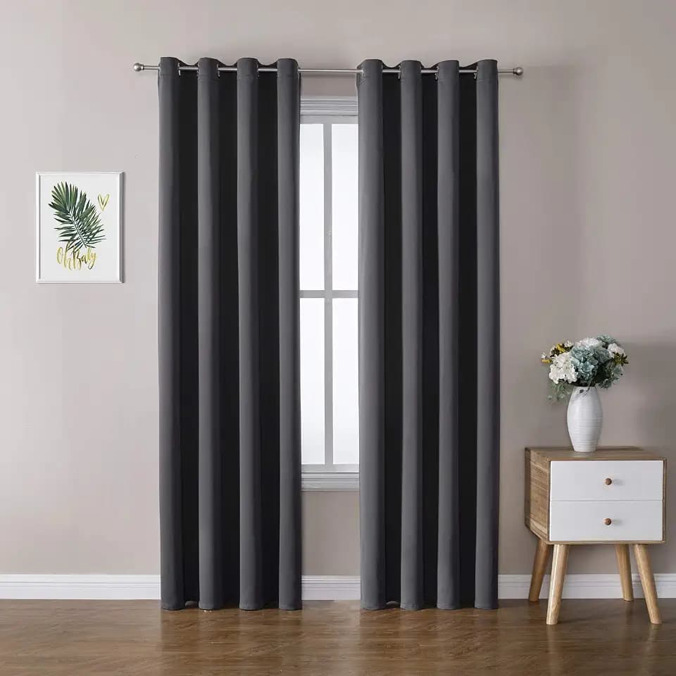ChrisDowa Blackout Curtains for Bedroom and Living Room 120 Inches Long