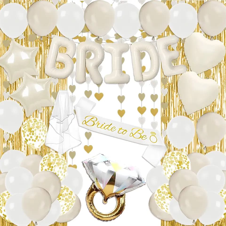 Bridal Shower Decorations Champagne Gold Bachelorette Party Decorations